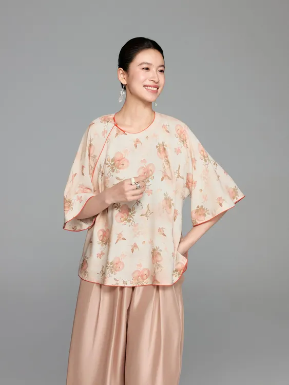 初见十三娘『之夏』手工高定玫瑰纤维外套夏季日常减龄款新中式国风