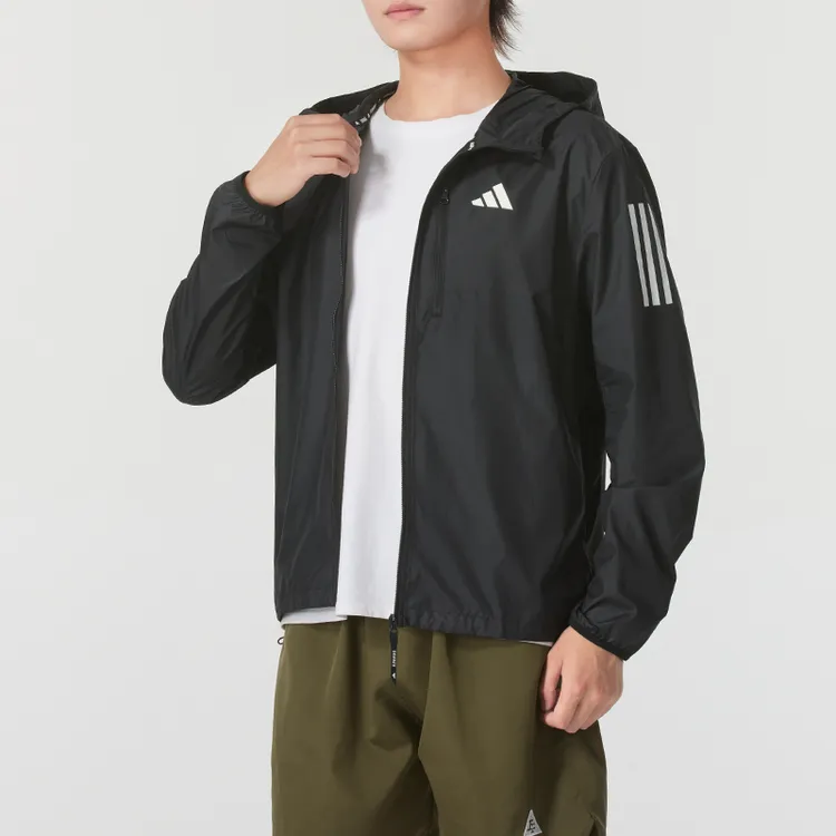 【达人专属】adidas阿迪达斯梭织连帽夹克男装运动休闲上衣IN1483
