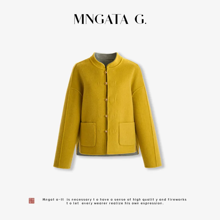 MNGATA G.宫小妍【锦瑟年华】绵羊毛秋冬新中式中国风外套5081058