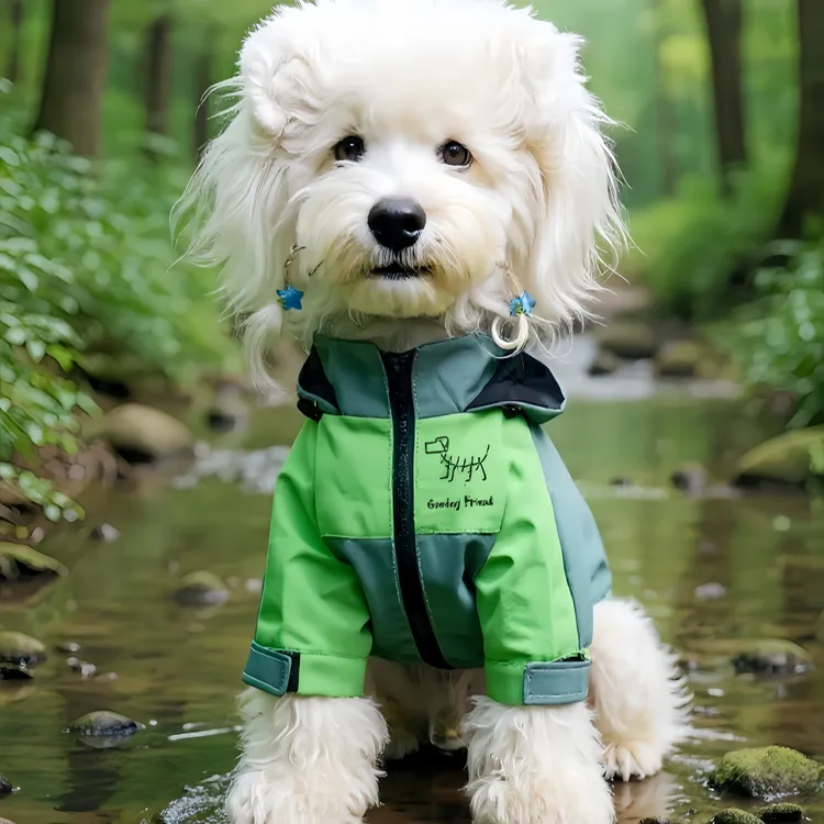 Goodog Friend狗狗衣服冲锋衣雨衣两脚三防面料防风防水保暖大狗