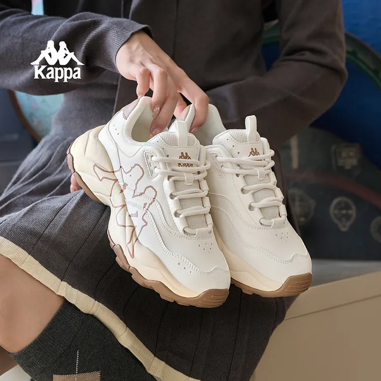 Kappa卡帕女鞋老爹鞋情侣新款时尚百搭休闲跑步运动鞋K0DY5MC65D