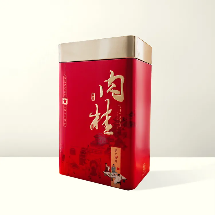 武夷岩茶肉桂花香茶叶浓香型大红袍武夷山正岩乌龙茶2罐装500g