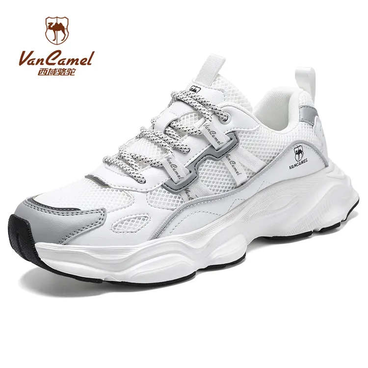 VANCAMEL/西域骆驼侣运动鞋休闲鞋网面夜光百搭跑步鞋XYLT009时尚