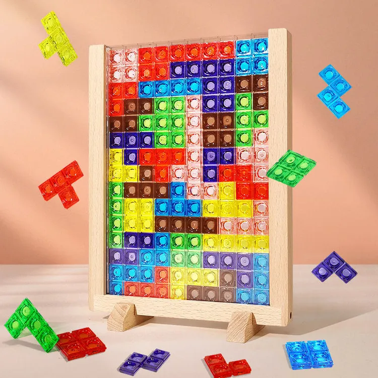 3D立体俄罗斯方块玩具宝宝开发大脑6-12岁创意拼图儿童益智专注力