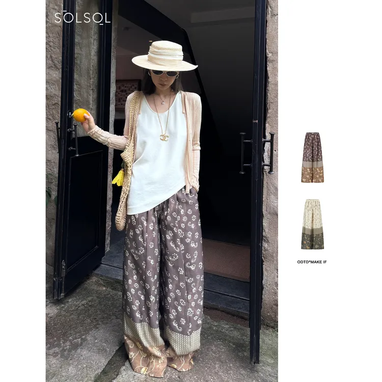 ODTD×MAKE IF联名款 设计师品牌25SS新品印花长裤SOLSOL买手店