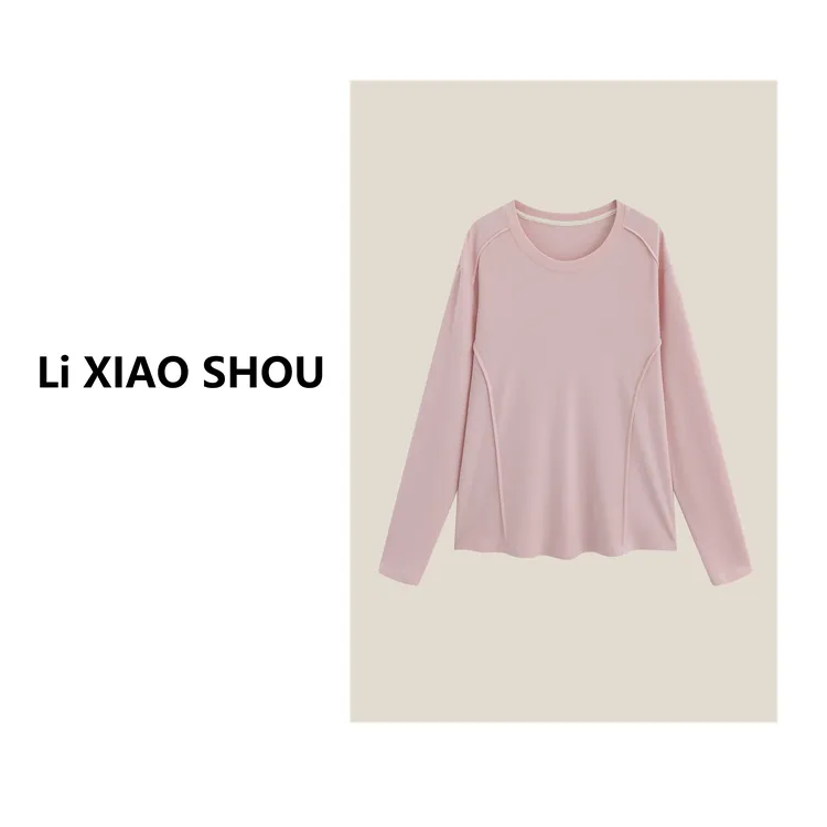 【李小瘦大码女装】新款打底衫休闲百搭舒适亲肤修身383D