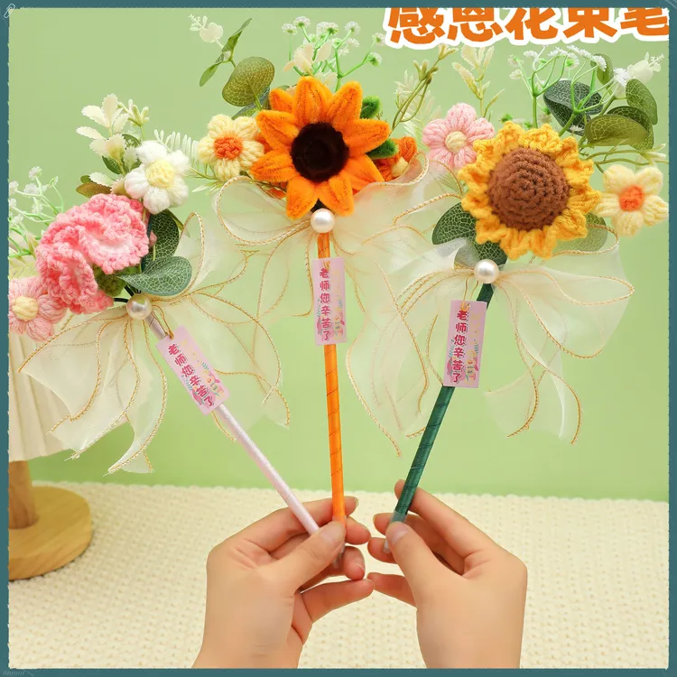 成品教师节礼物新款女老师XHH高档实用向日葵永生花束笔幼【悦达】