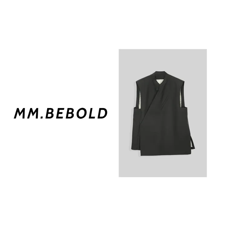  【妙姐精选】夜行章 绵羊毛 100 新中式简约宽松马甲MQJ2568