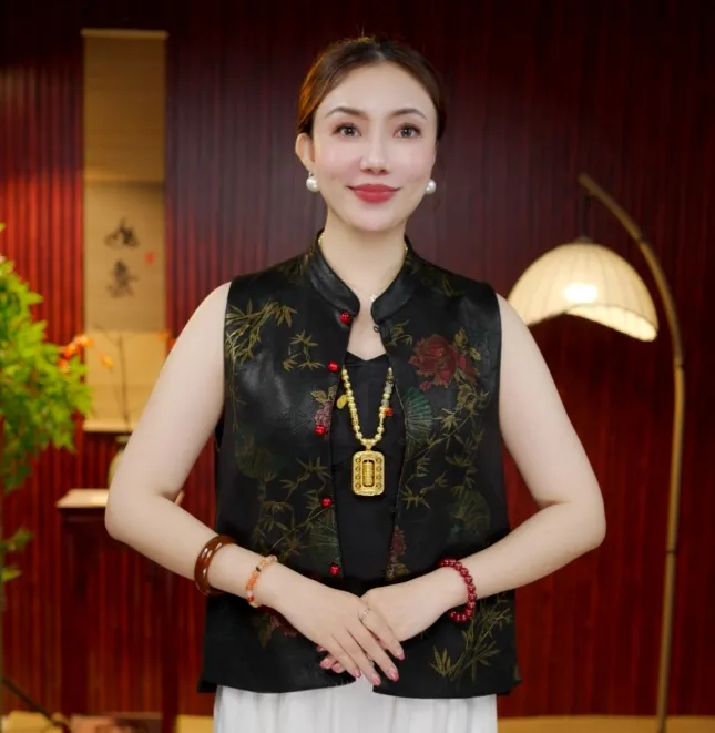 [锦棠] 柒柒高定新中式双面穿国风马甲-韵韵