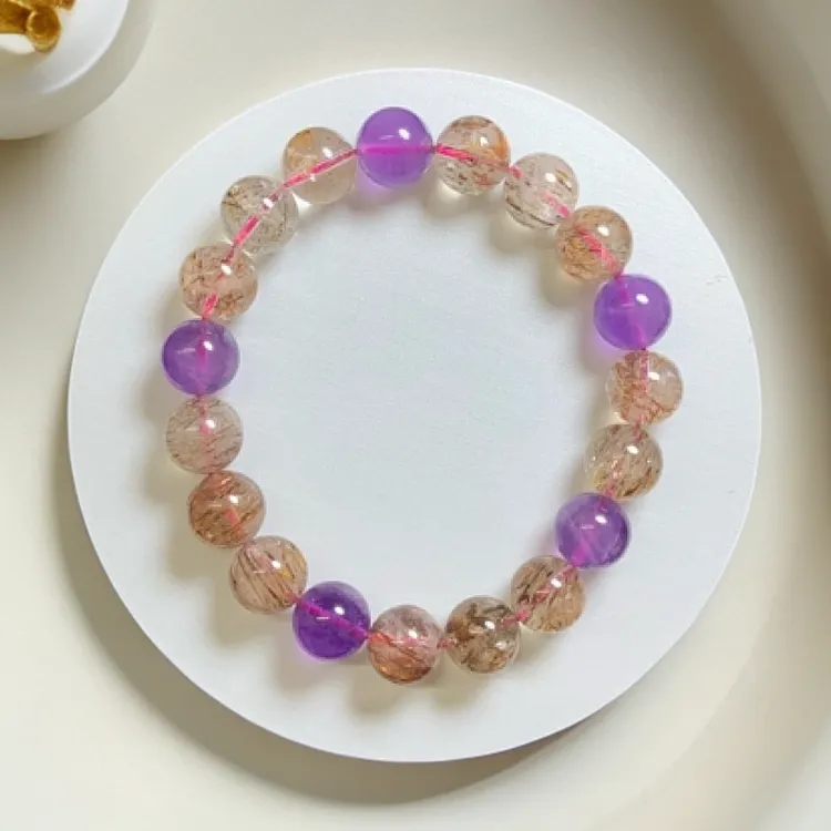 徐艺洋小众 DIY 原创设计珠子串珠手链特级超七手串