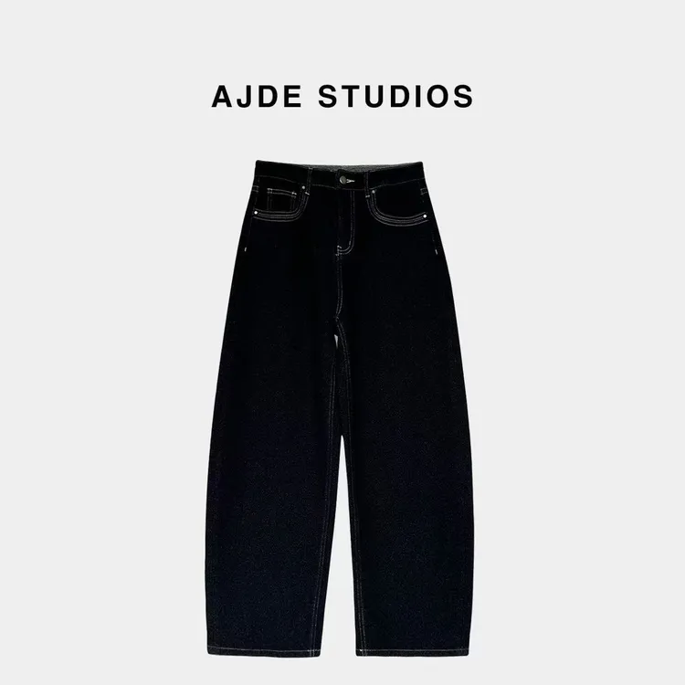 AJDE｜满天星原色加绒牛仔裤秋冬穿搭01