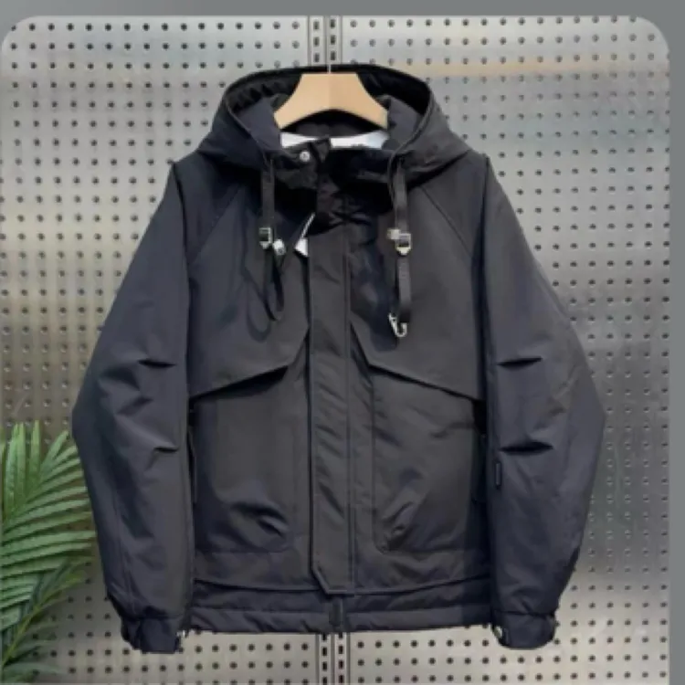 2025新款baybos-黑色外套男款时尚（M16)