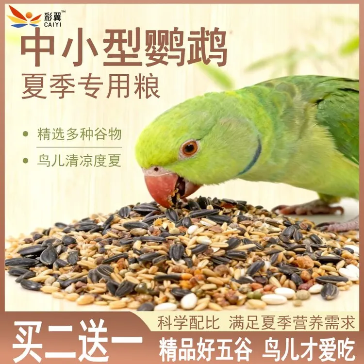 夏季买二送一中小型鹦鹉食粮小太阳牡丹鹦鹉专用纸壳麻子鹦鹉鸟粮