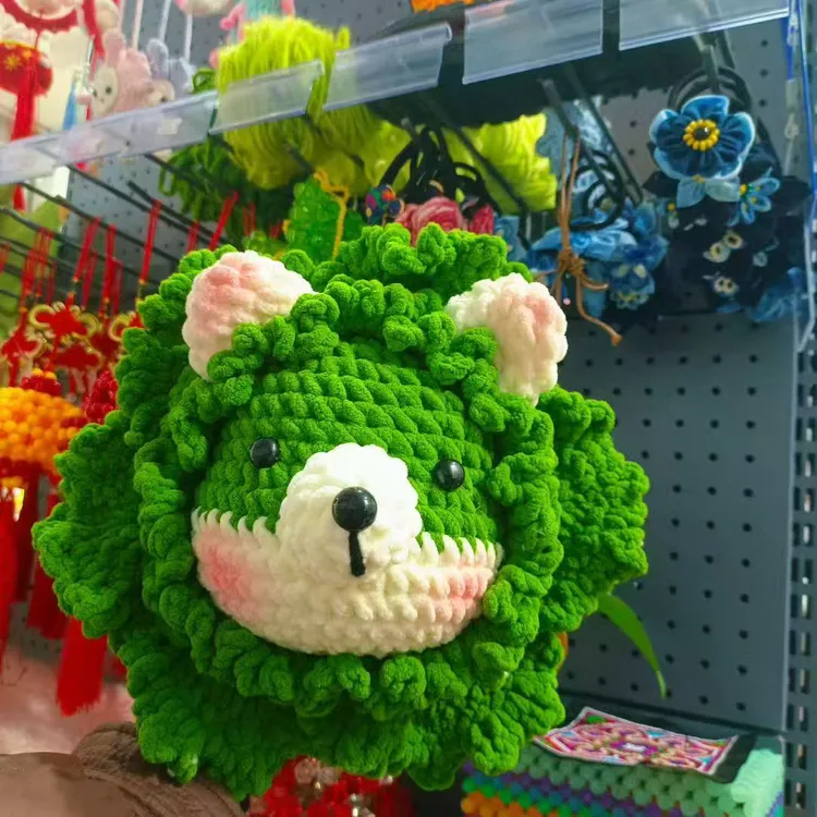 手工钩织成品玩偶菜狗