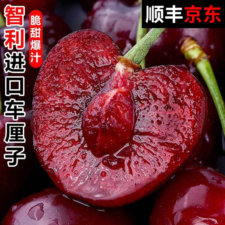 S1【顺丰京东】智利空运进口车厘子2J-5J应季水果0.9-5斤内附果径卡