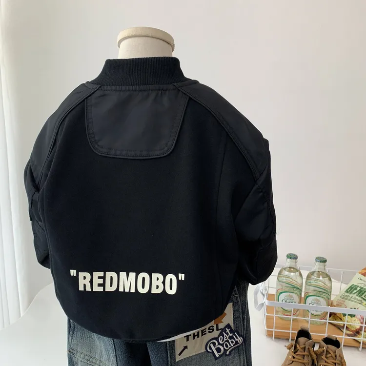 男童棒球服外套2025新款儿童宽松韩版上衣帅气小男孩工装夹克痞帅