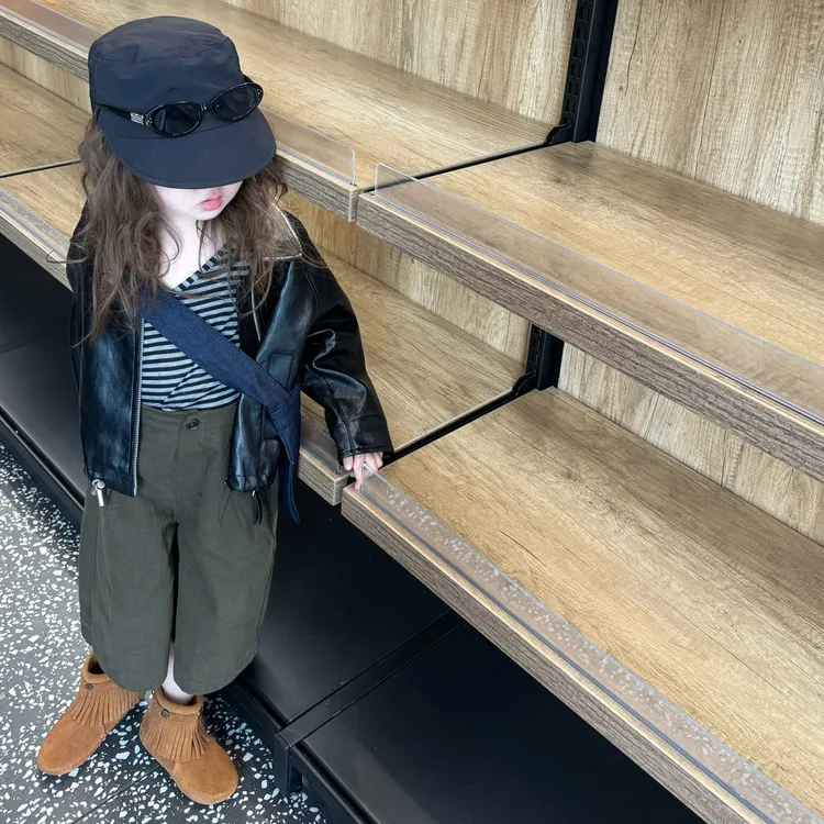 女童外套秋装2025新款儿童韩版洋气百搭夹克衫宝宝防风保暖皮衣潮