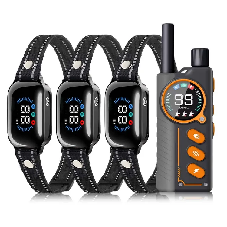 训狗器彩屏远距离1000米狗狗遥控训导电子项圈止吠器私模训狗器