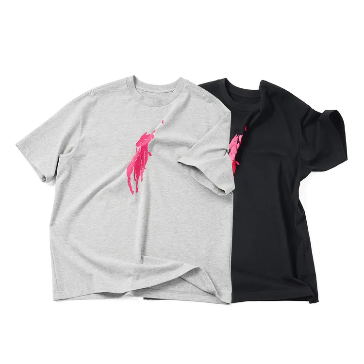 【骑马人印花短袖】TXEL5A167高级感舒适新款休闲百搭潮牌T恤