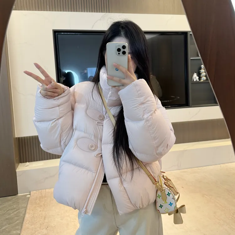 宿慕SUMU 韩系时尚设计感90白鸭绒羽绒服10-11新款纯色羽绒服9603