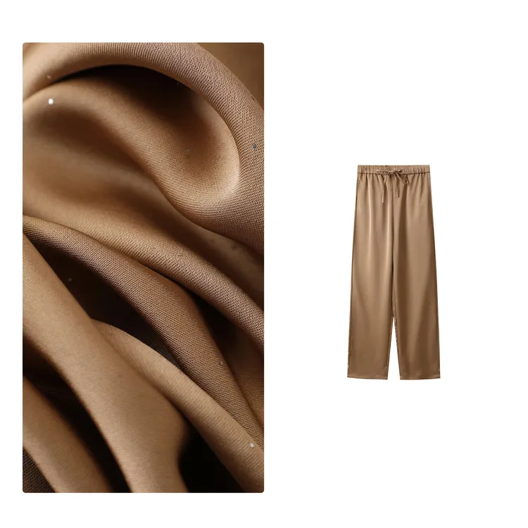 特！门店32&9！星沙休闲裤」铜氨丝/醋酸/凉感亲肤简约直筒裤C22545