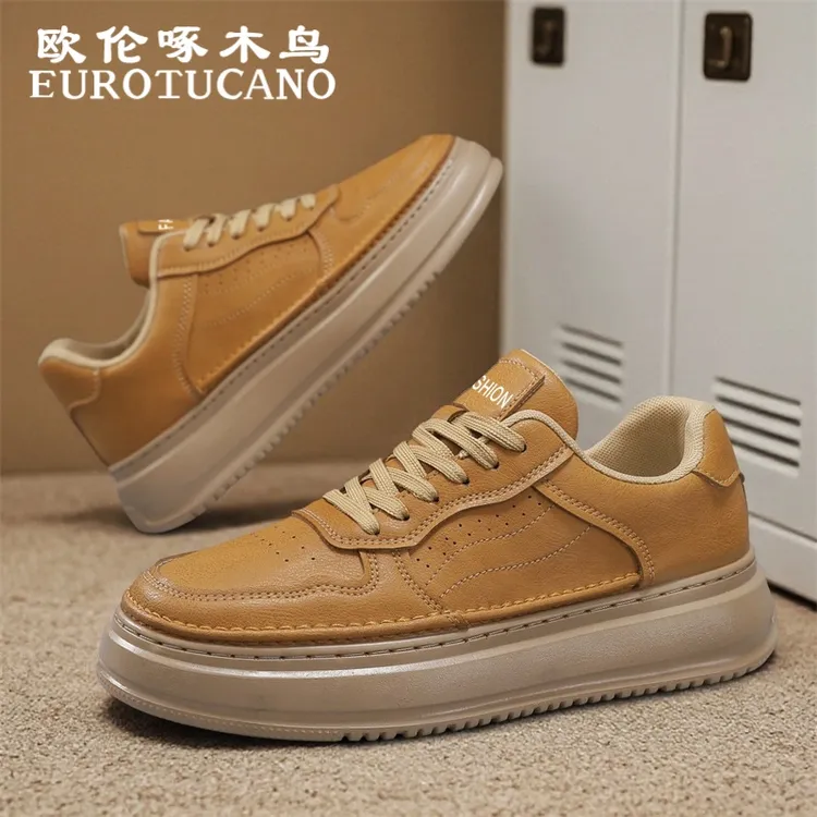 欧伦啄木鸟EUROTUCANO男鞋冬季舒适百搭运动休闲板鞋子男款工装鞋