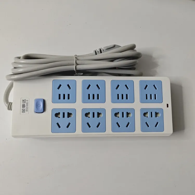 纯铜插座8位40孔 2.8 米线 新国标多功能接线板大功率排插