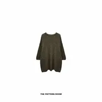  The pattern room | 织物之美花纱柔织九分袖毛衣