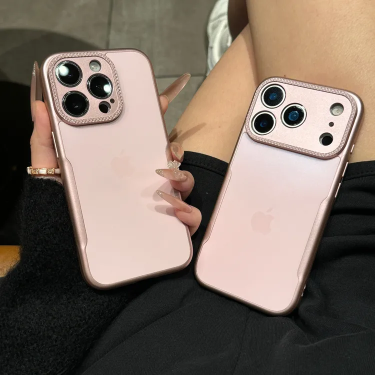 高级AG磨砂小蛮腰适用iPhone17pro手机壳苹果16promax全包15/14女