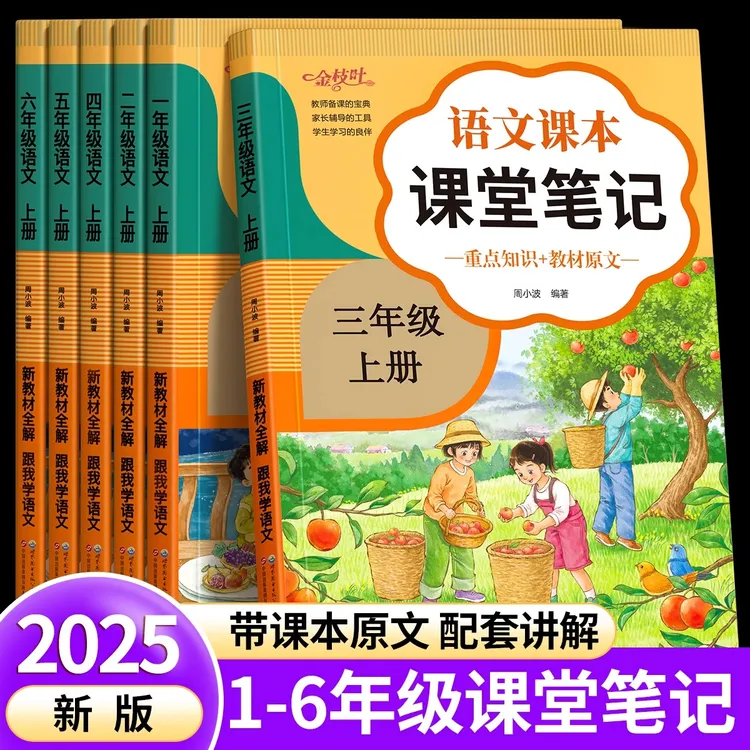 2025年新版小学课堂笔记一二三四五六年级语文课本同步人教版LZ