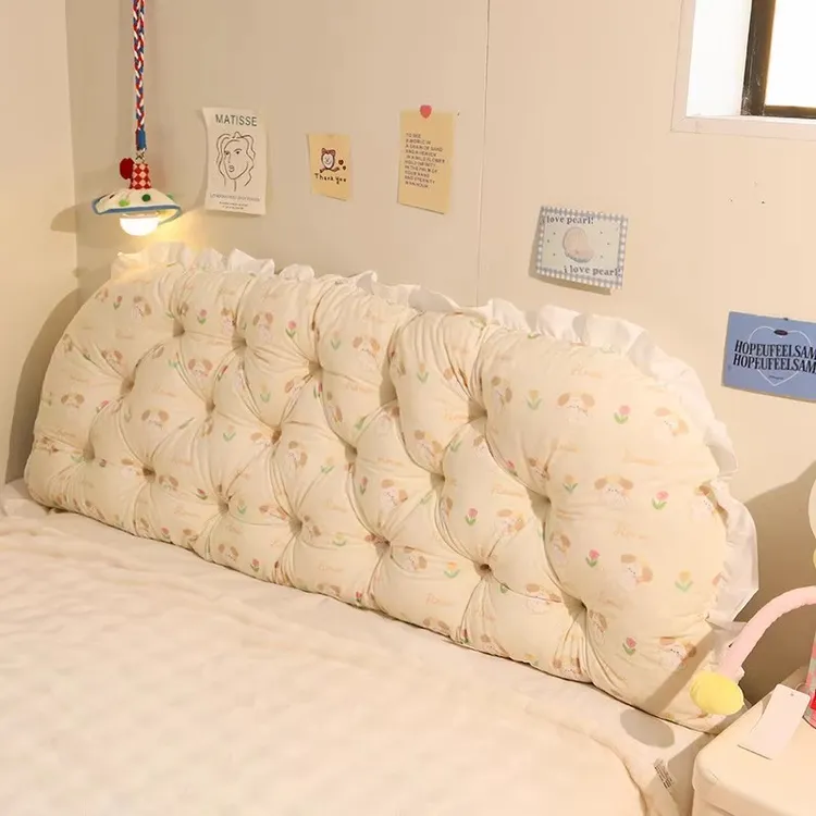 女生床头软包靠枕靠垫宿舍学生卧室房间装饰好物床上改造大靠背垫