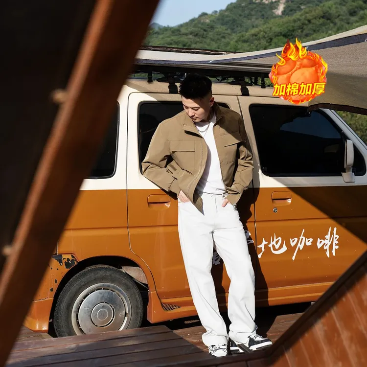 P·M男士冬季立领保暖棉服加厚夹克休闲三防户外工装游骑兵夹克