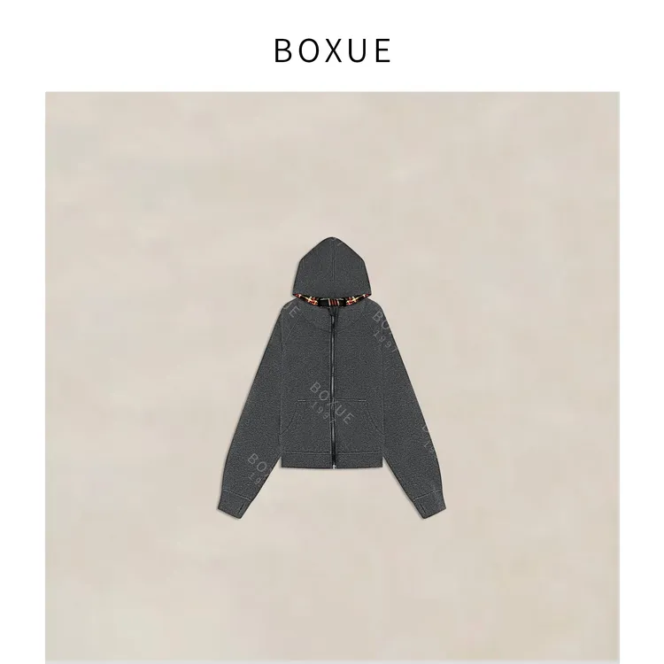 BOXUE “两面心绪” 2025秋季新款连帽轻奢 外套#250802W3338