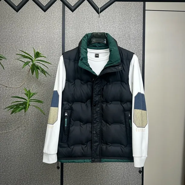 男款2025新款保暖秋冬季马甲潮立领修身马甲背心羽绒马夹潮流时尚