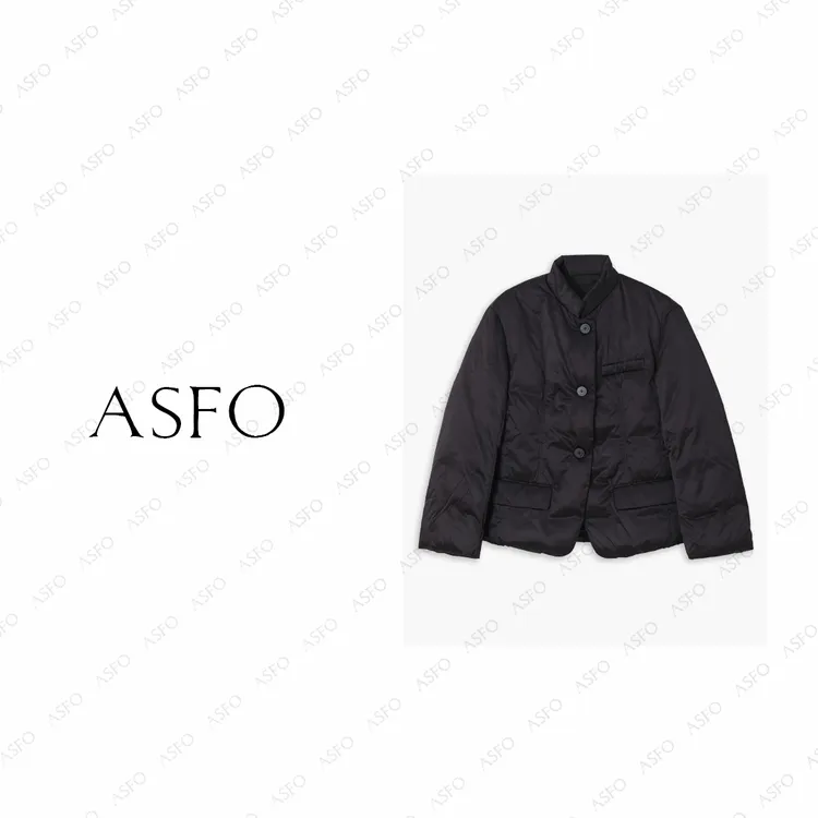 【AS庭初】25新高级气质百搭立领保暖轻便鹅绒服AS25QYRF04680