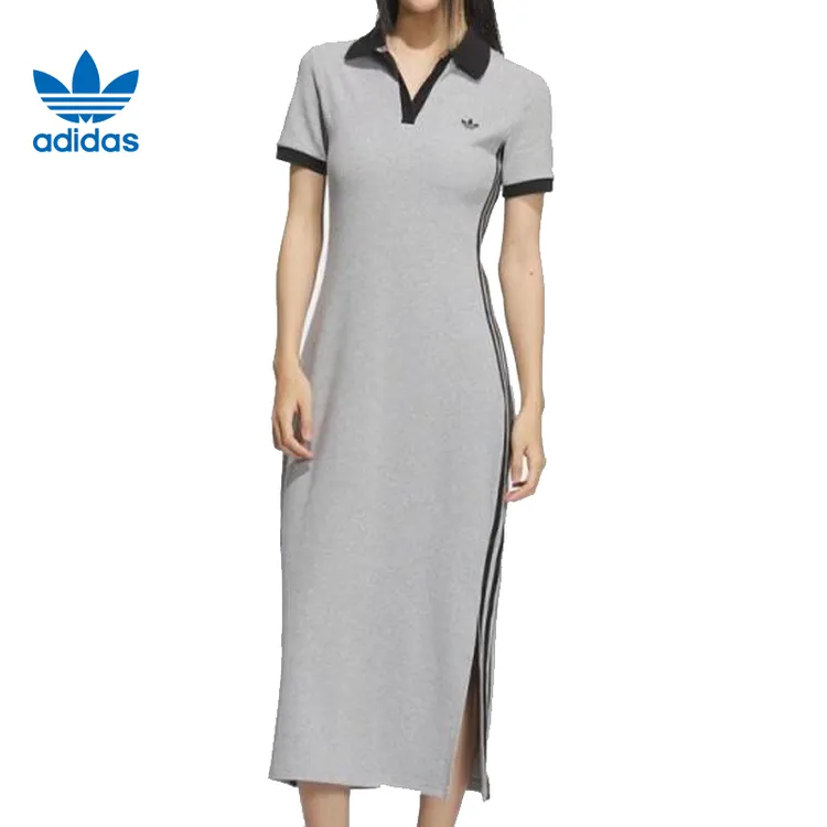adidas阿迪达斯三叶草夏季女子运动休闲连衣裙裙子KF0318