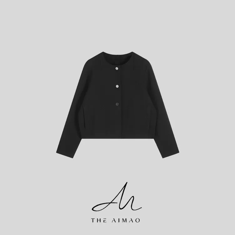 【THE AIMAO】“至简主义”绵羊毛混纺软而有型显瘦开衫外套XYX82783