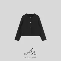 【THE AIMAO】“至简主义”绵羊毛混纺软而有型显瘦开衫外套XYX82783