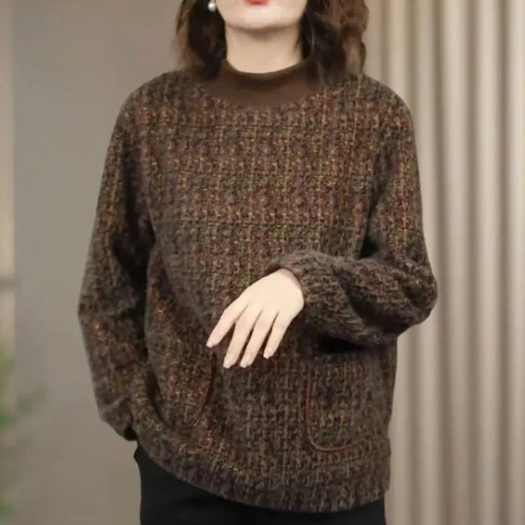 （运费补贴）中老年妈妈卫衣外套秋冬新款加绒加厚小衫上衣可外穿