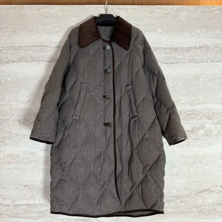 TANTAN 拼接云锦休闲秋冬时尚鹅绒棉服3554