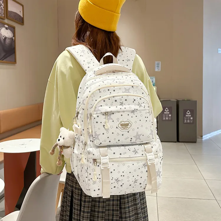 书包少女初中生高颜值校园背包韩版高中大学生时尚轻便双肩包