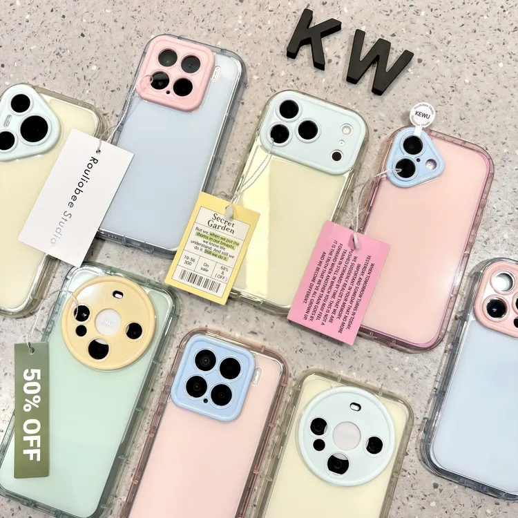 护镜框奶油壳适用苹果16/17手机壳iPhone15小米14vivooppo华为套