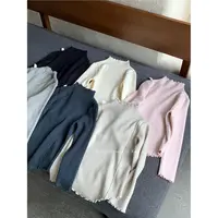 V5209-女童 密边 针织毛衣打底衫