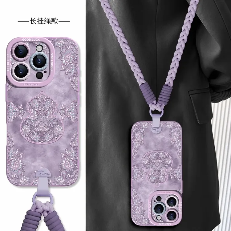 繁花国风葫芦适用苹果17promax手机壳iphone16pro新中式15pro超火