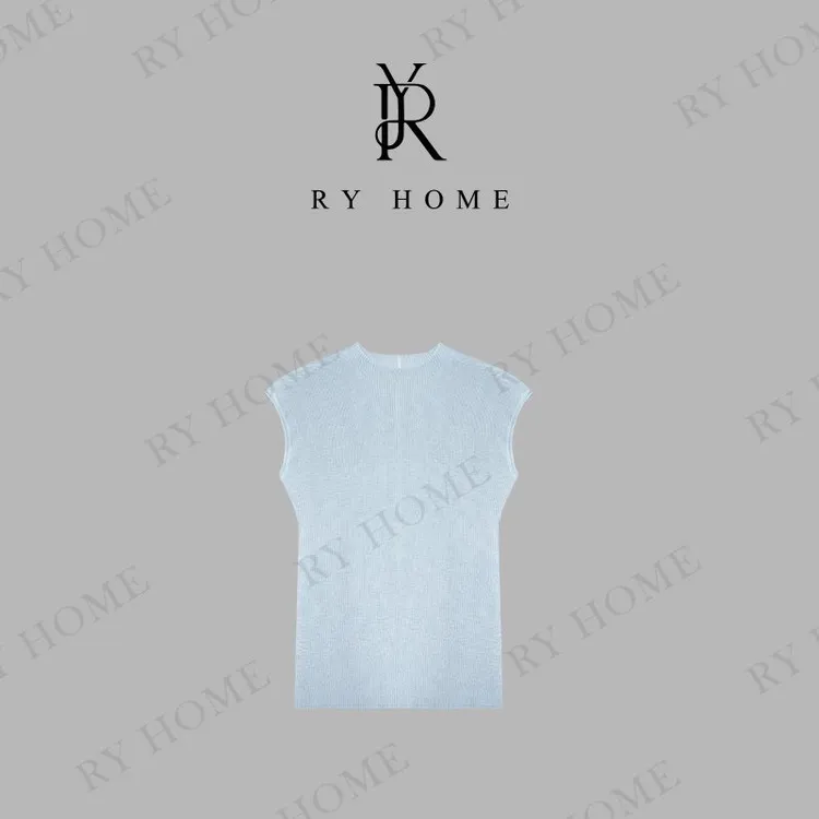 【容雨RYHOME】亚麻简约小飞袖软糯圆领T恤252T2084