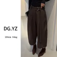 【樱子家】2968F新款设计感慵懒风百搭休闲裤腿裤