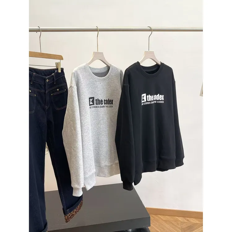 B加绒加厚！性价比牛货！男士潮牌字母印花长袖卫衣 C10 男装 H7115