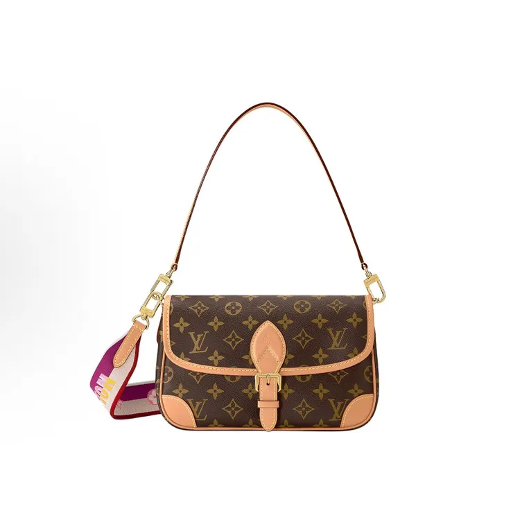 未使用 LouisVuitton/路易威登 DIANE PM经典老花小号单肩包
