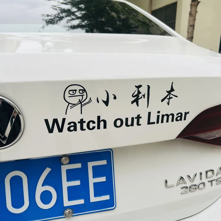 小利本个性创意车贴后档车身文字贴纸天窗装饰贴
