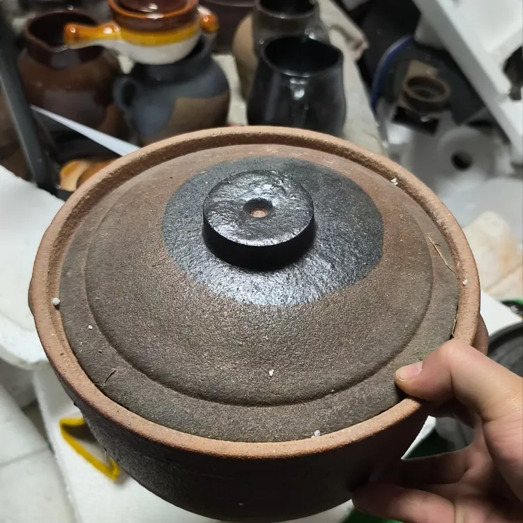 沙锅瓦罐商用砂锅饭店粗陶汤煲汤老式砂锅炖菜矮款手工老式土瓦罐